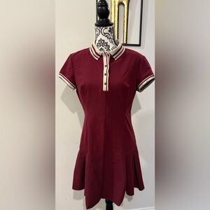 Zara Preppy Polo Collar Mini Dress